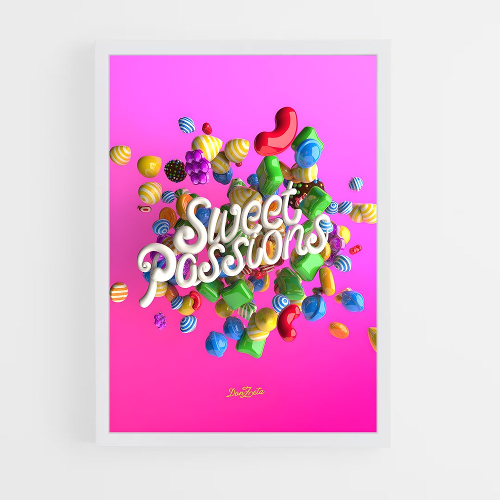Poster Bonbons Éclatants – affiche Candy crush (vue 3)